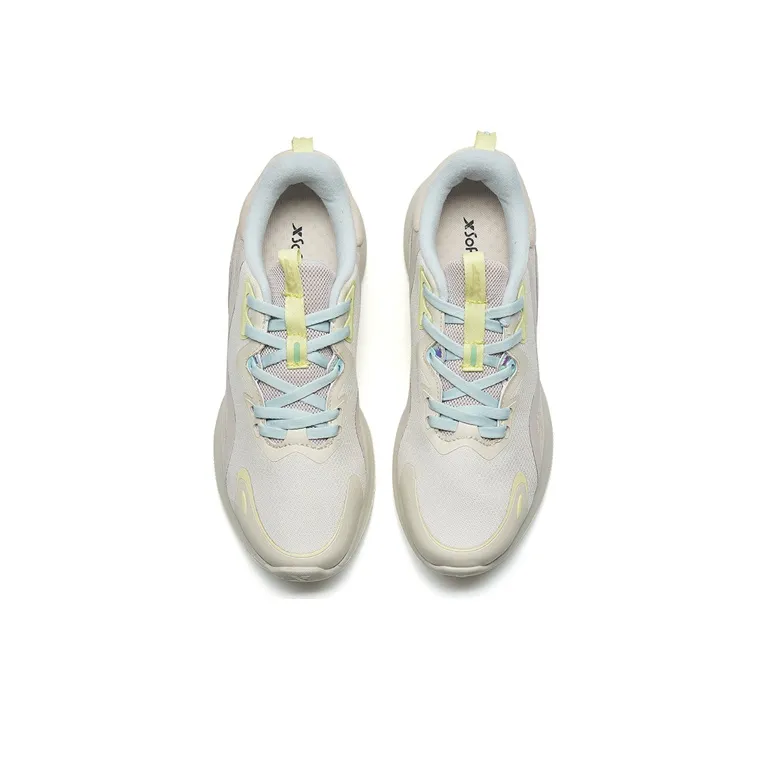 XTEP Soft Cube Running Shoes Women's Low Top Beige/Gray-3