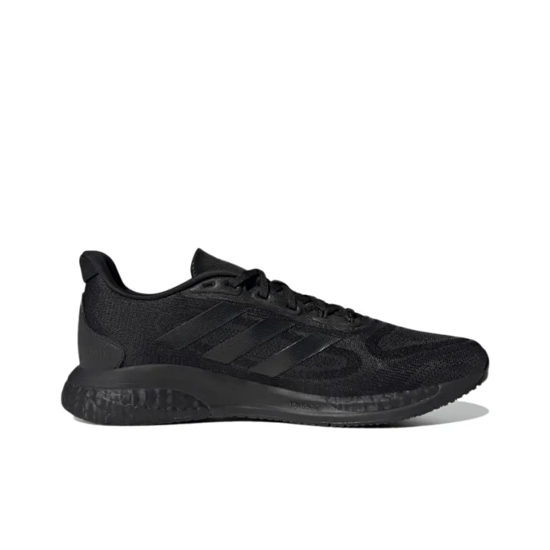 Adidas Supernova+ Cushioning Wear-Resistant Low-Top Running Shoes Men's Black-1