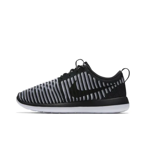 Nike Roshe Two Flyknit Black Black White Women's