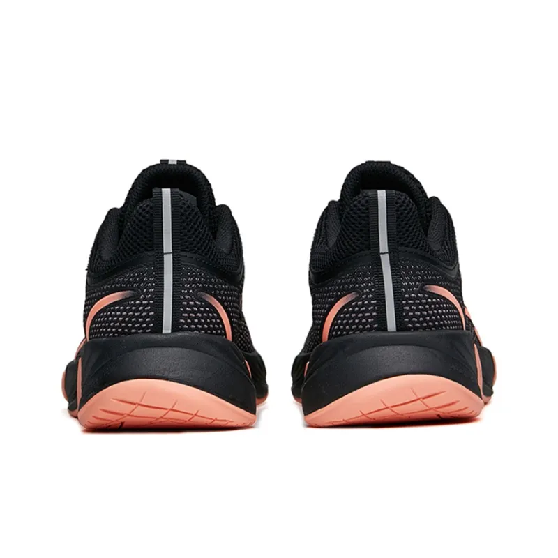 Anta Running Collection Breathable Low Top Running Shoes Women's Black Pink-3