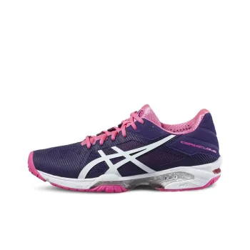 Asics Gel-Solution Speed 3 Anti-Slip And Wear-Resistant Breathable Low-Top Running Shoes Women's Fuchsia