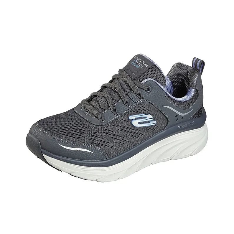 Skechers Relaxed Fit Running Shoes Women's Low-Top Gray-2