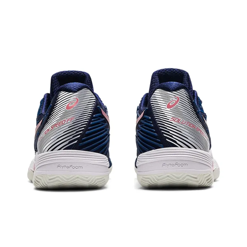 Asics Solution Speed FF 2 Wear-resistant And Lightweight Low-Top Running Shoes Women's Blue Pink-4