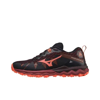 Mizuno Wave Daichi 6 Breathable Low Top Running Shoes Women's Black Red