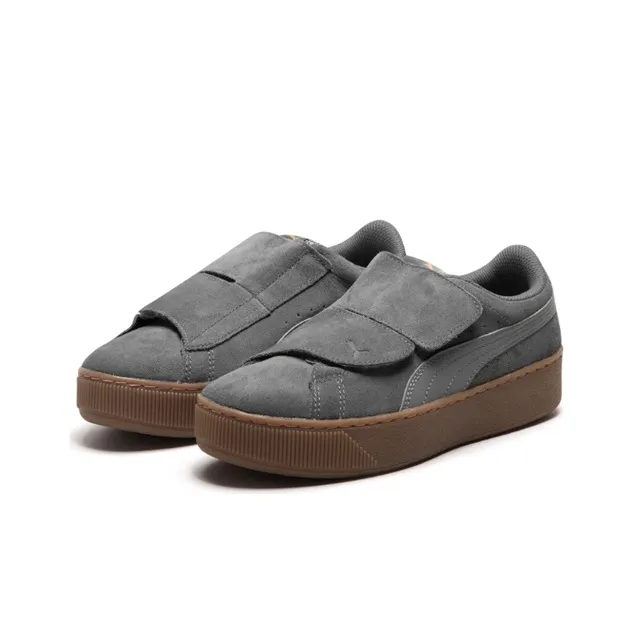 PUMA Vikky Platform V Retro Low Tops Casual Skateboarding Shoes Unisex Gray Women's-2