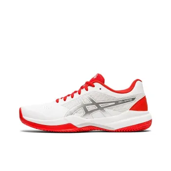 Asics Gel-Game 7 Clay Wear-Resistant Low-Top Running Shoes Women's White Red