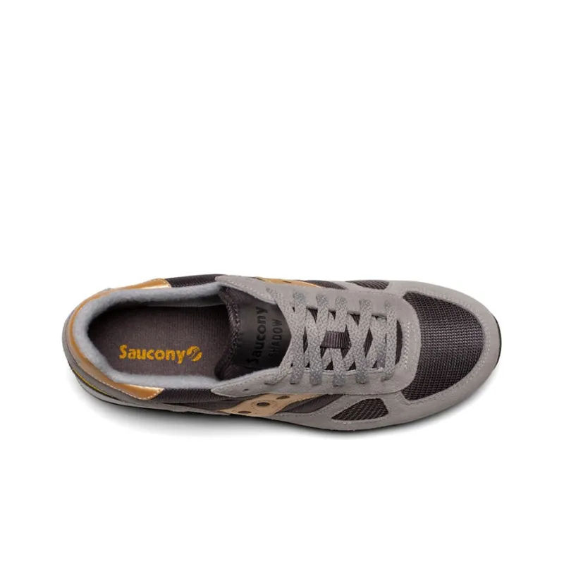 Saucony Shadow Original Running Shoes Men Low-Top Gray/Yellow/White-3