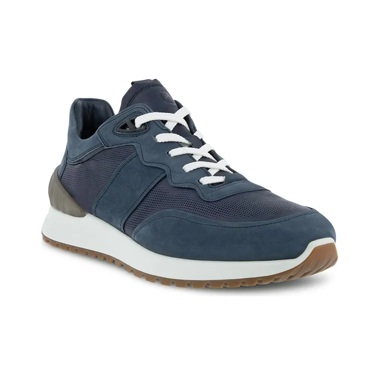 Ecco Astir Cushioning, Slip Resistant, Abrasion Resistant, Lightweight Low Top Casual Shoes Men's Deep Sea Blue-2