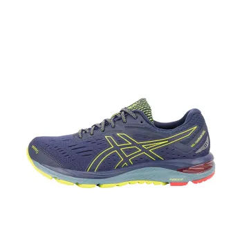 Asics Gel-Cumulus 20 Breathable And Wear-resistant Low-Top Athletic Shoes Men's Blue Yellow