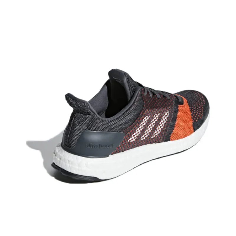 Adidas Slip-Resistant Breathable Low-Top Running Shoes Unisex Gray-brown-orange-3