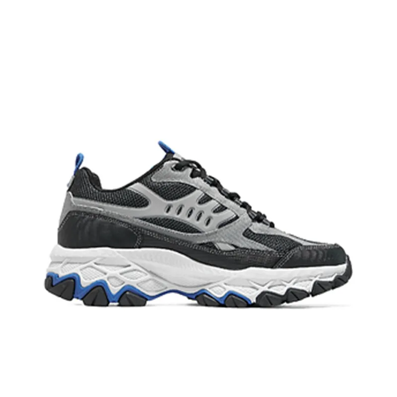 Skechers Arch Fit D'LITES Arch Fit Cushioning Anti Slip And Wear Resistant Low Top Casual Shoes Men's Gray Black Blue-1