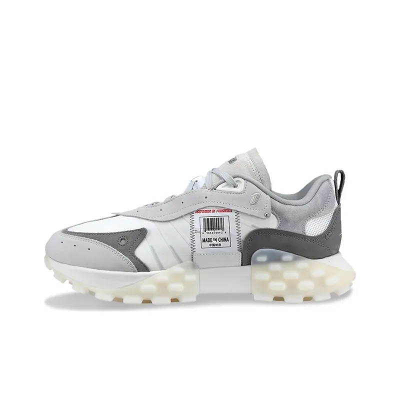 LiNing OVERLOAD Cushioning Anti-Slip And Wear-Resistant Low-Top Sports Casual Shoes Women's Antarctic Gray-0