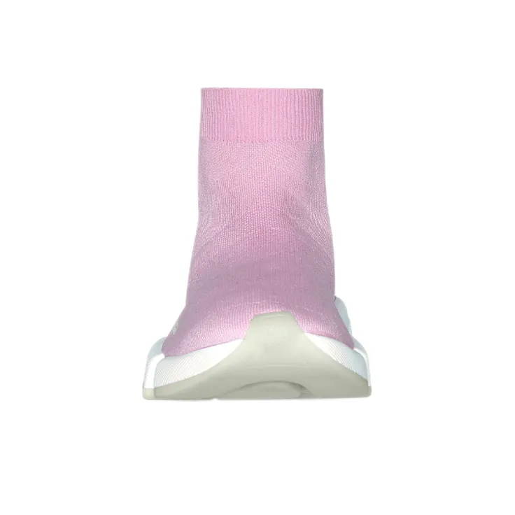 Balenciaga Speed 2.0 Anti-Slip And Wear-Resistant Breathable High-Top Casual Shoes Women's Peach Pink-2
