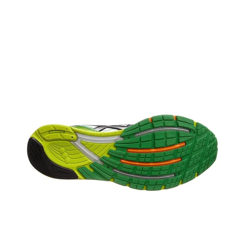 Asics Skysensor Glide 2 Wear-Resistant Low-Top Running Shoes Men's White Silver Green-4
