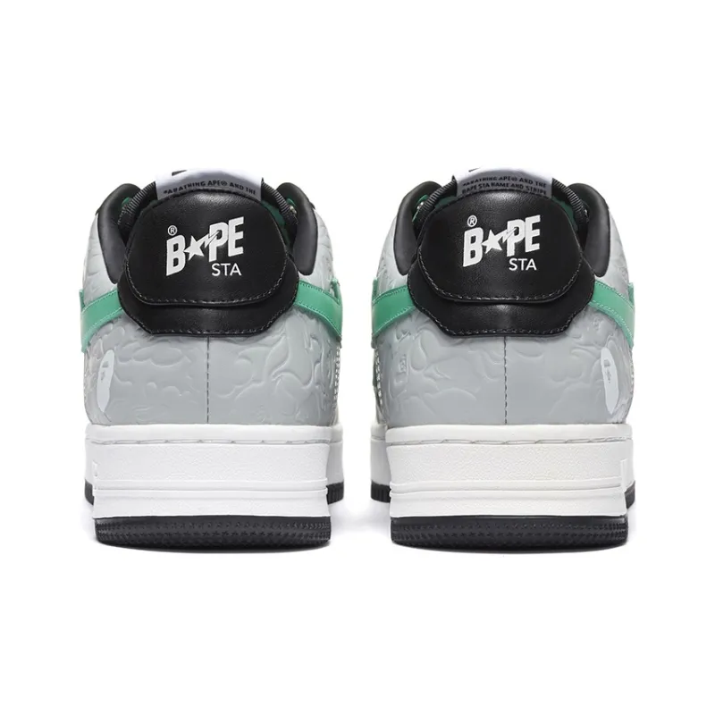 BAPE A BATHING APE Bape Sta Low Grey Green-2
