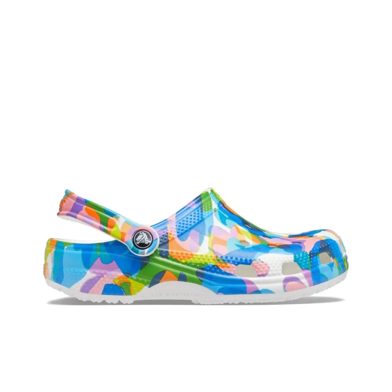 Crocs Classic Bubble Block Clogs 'Blue Multi'-1