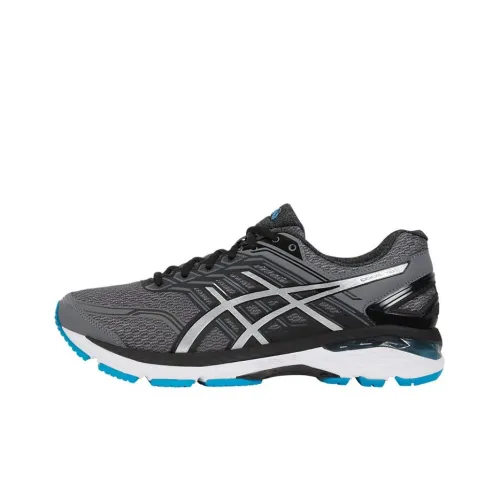 Asics GT-2000 5 Anti-Slip And Wear-Resistant Breathable Low-Top Running mantle Men's Black Blue 4E-Width