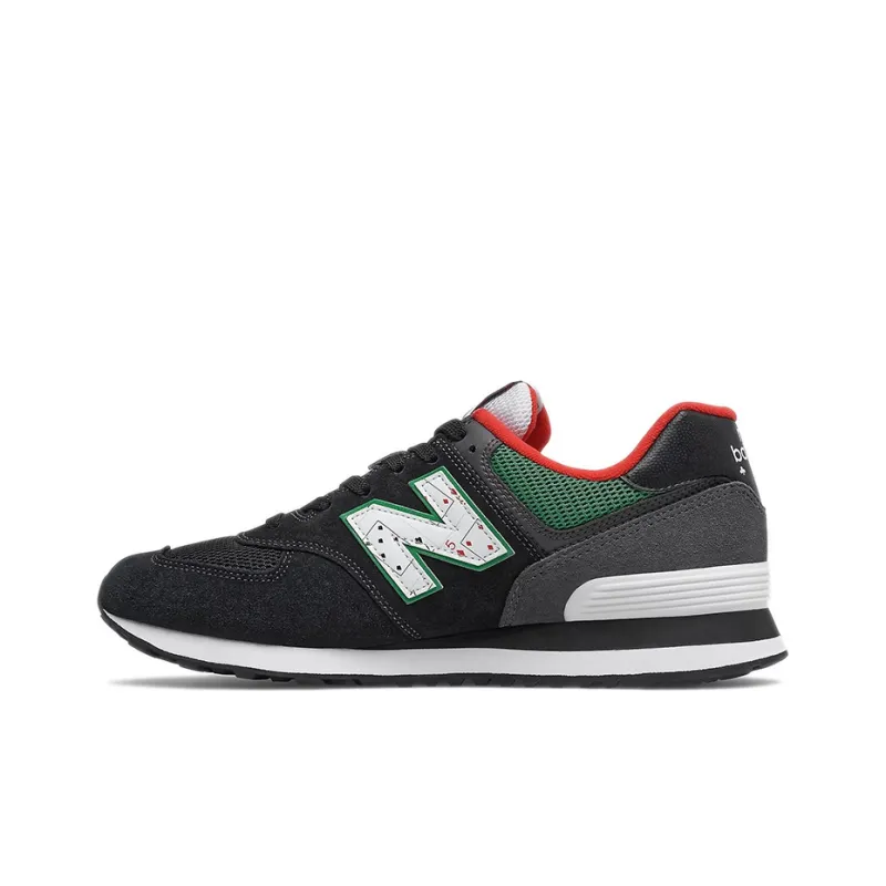 New Balance 574 Playing Card Black Green Red-0