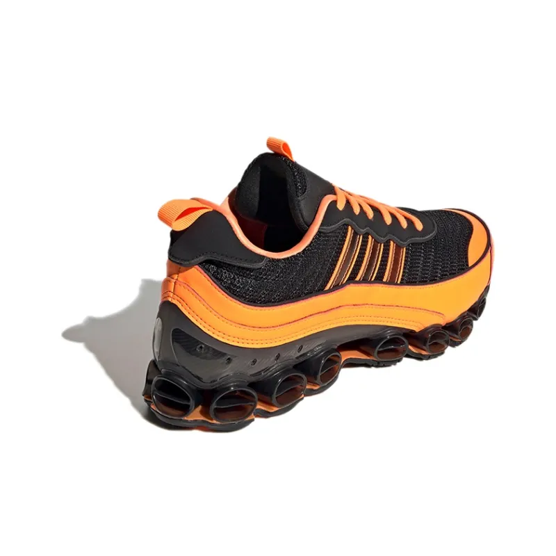 Adidas Originals Microbounce T1 Low-Top Running Shoes Men's Black Orange-3