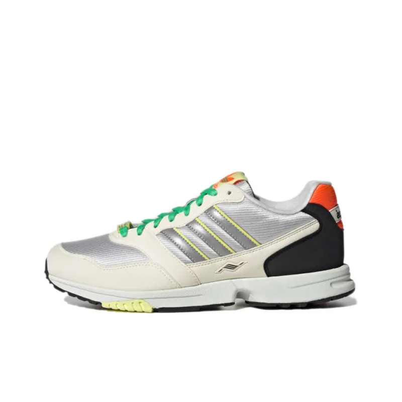 Adidas Originals ZX 10000 Anti-Slip Wear-Resistant Low-Top Casual Shoes Unisex Silver Gray-0