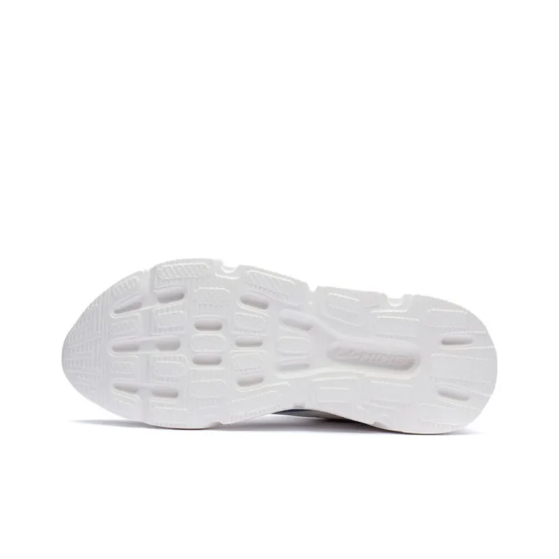 LiNing Cushioning Anti-Slip And Wear-Resistant Low-Top Running Shoes Men's White Gray-4