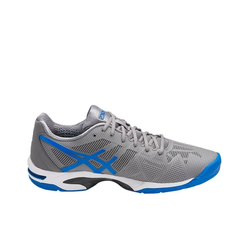 Asics Gel-Solution Speed 3 Oc Wear-Resistant Low-Top Running Shoes Men's Gray Blue-1