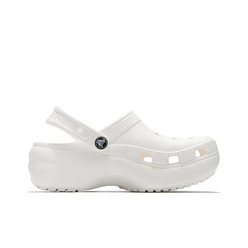 Crocs Classic Platform Clog White Women's-1