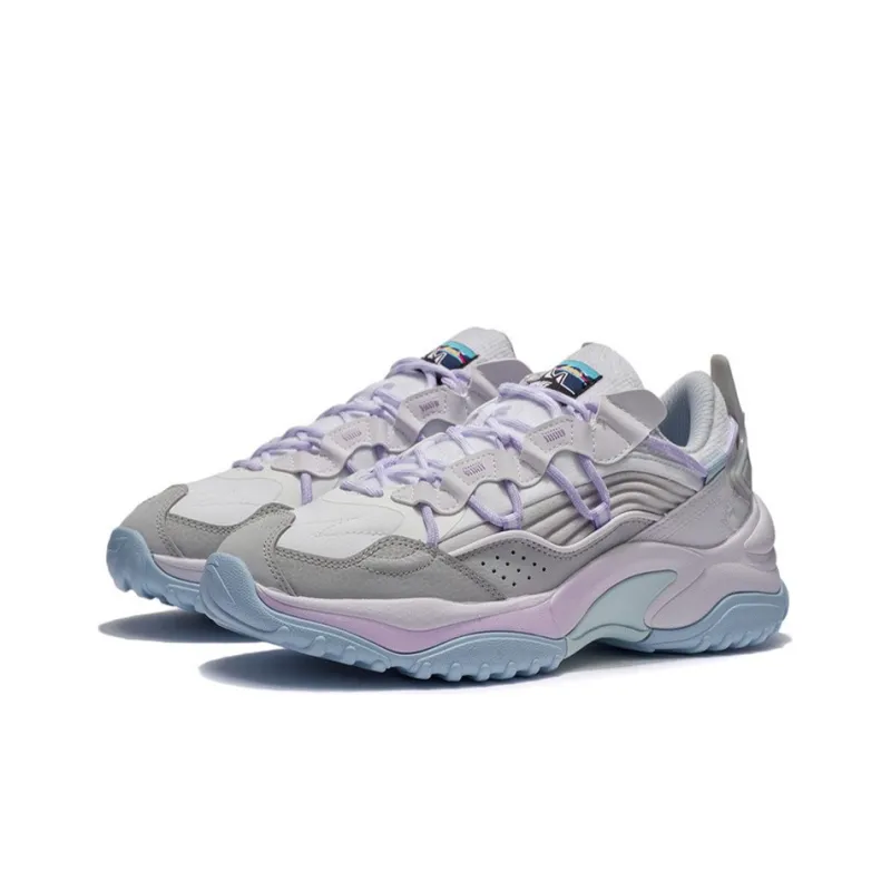 LiNing Aurora WindWalker V2 Cushioning Low Top Sports Casual Shoes Women's White Gray-2