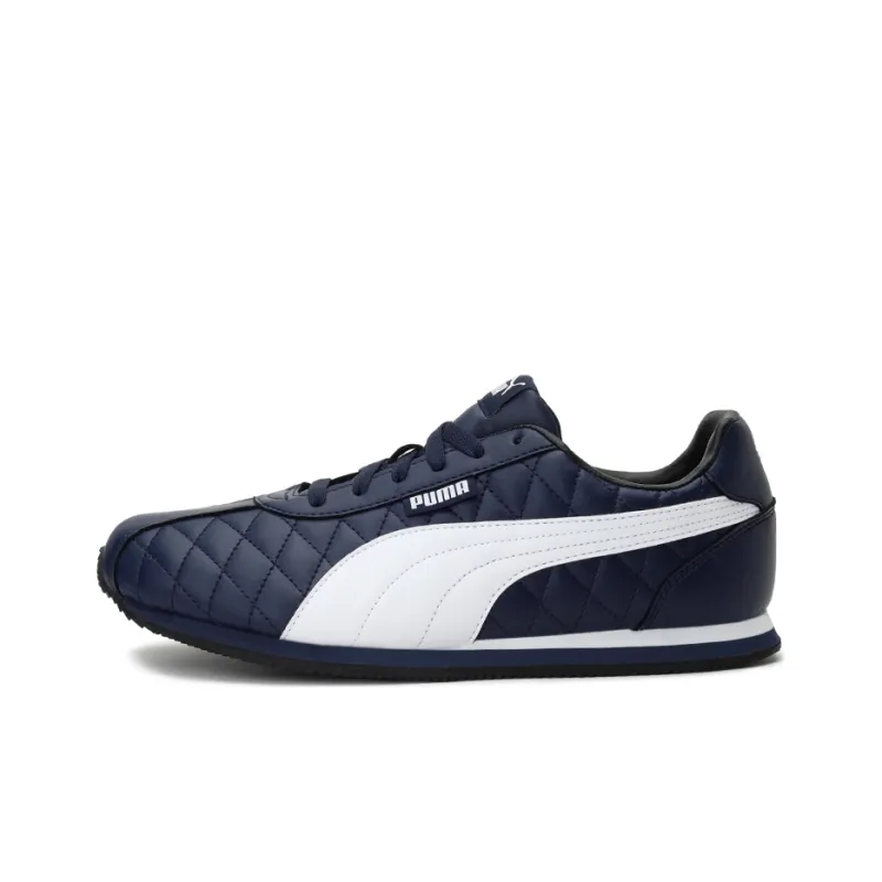 PUMA Corona Idp Cushioning Wear-Resistant Low-Top Running Shoes Men's Blue White Black-0
