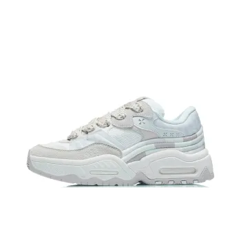 LiNing CF Reputation Low Top Casual Shoes Women's White Sand Gray