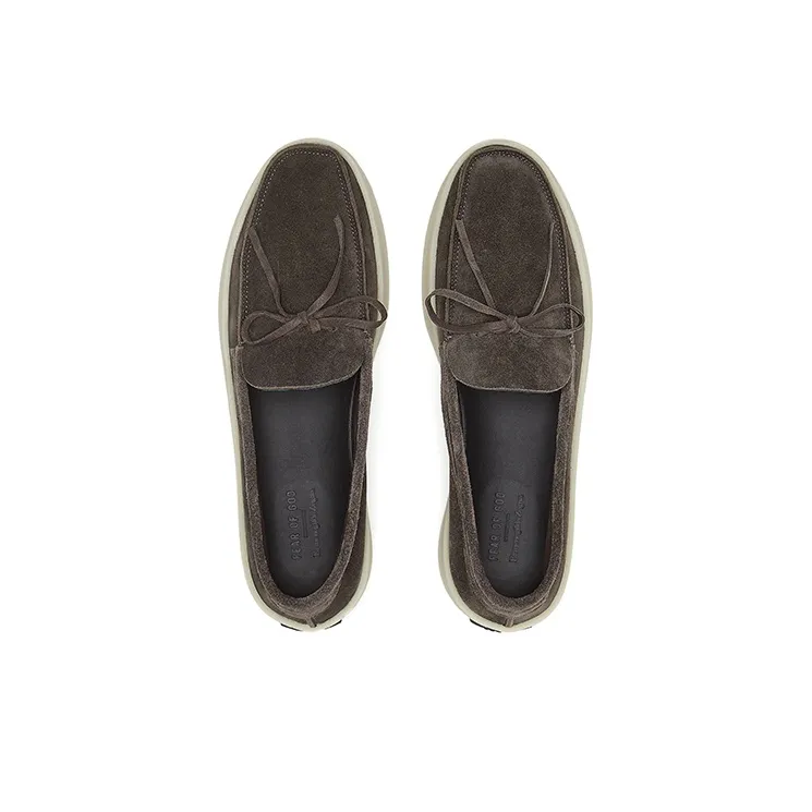 Fear Of God Zegna Suede Loafers Ermenegildo Zegna Grey-3