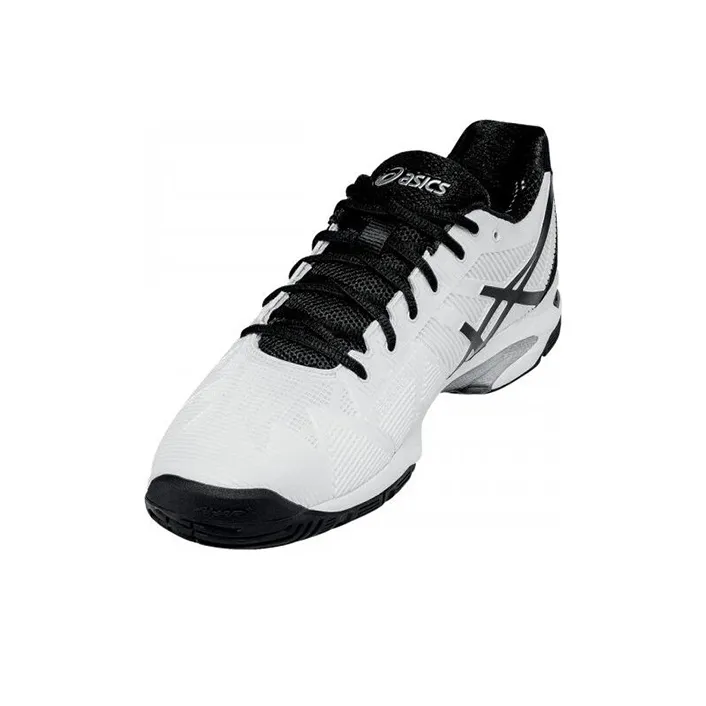 Asics Gel-Solution Speed 3 Anti-Slip And Wear-Resistant Breathable Low-Top Running Shoes Men's White Black-1