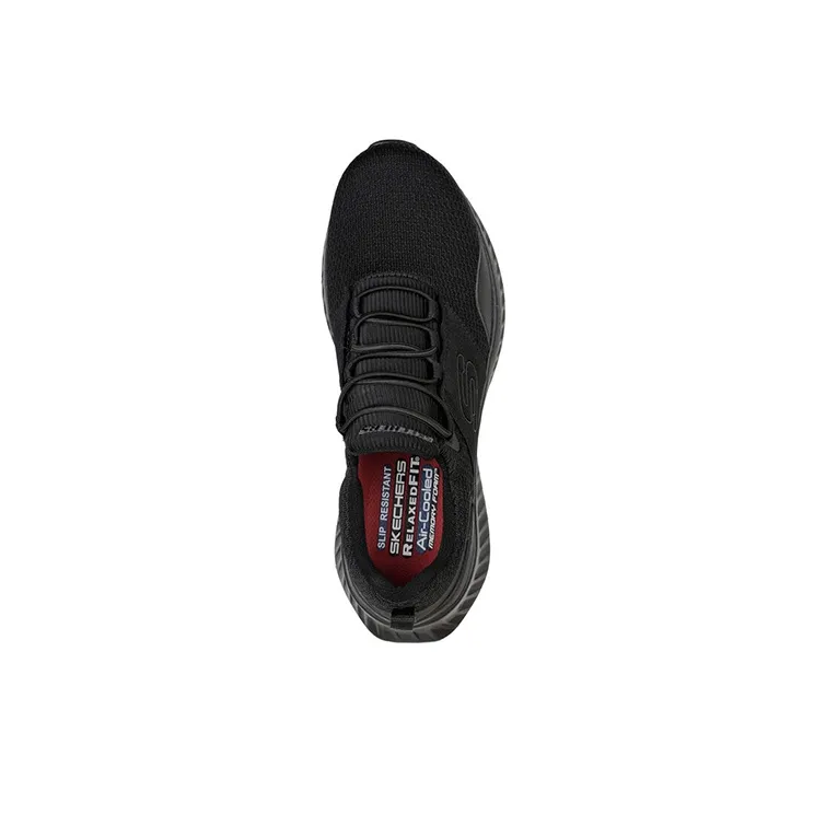 Skechers Work Casual Shoes Men Low-Top All Black-3