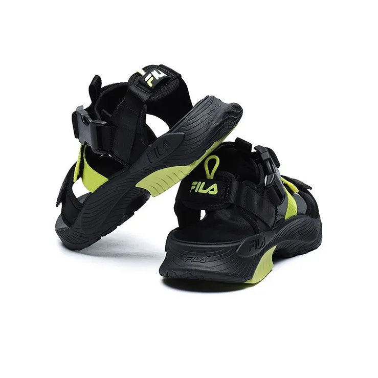 FILA Heritage-FHT Beach Sandals Men's Black Yellow-4
