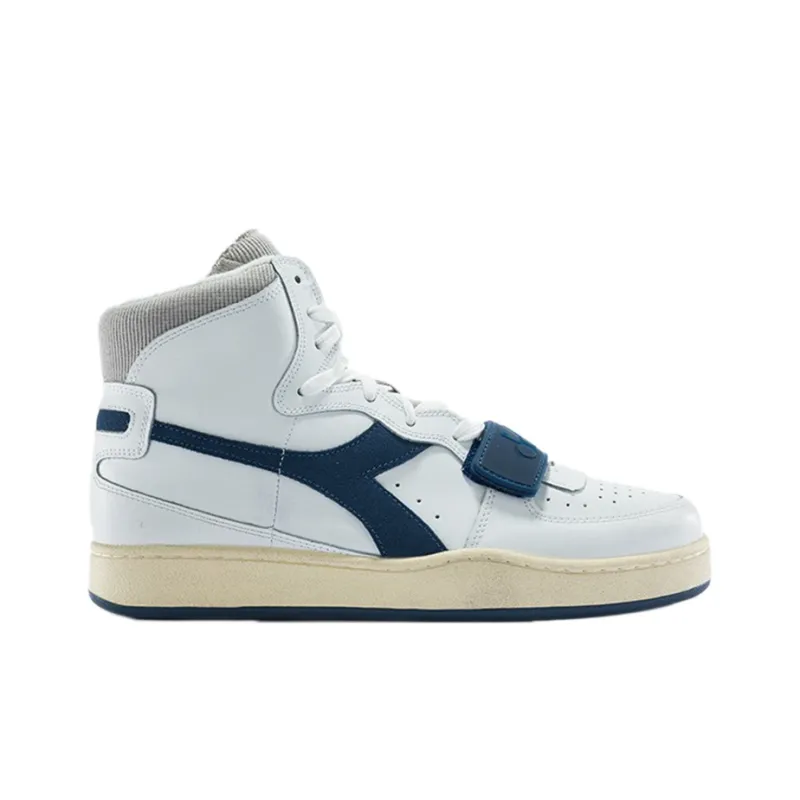 diadora Mi Basket Used 'White Blue Dark Denim'-1