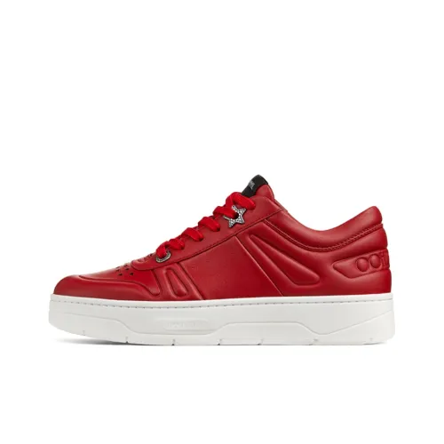 Jimmy Choo Hawaii Skateboard Shoes Women's Low-Top Red/White