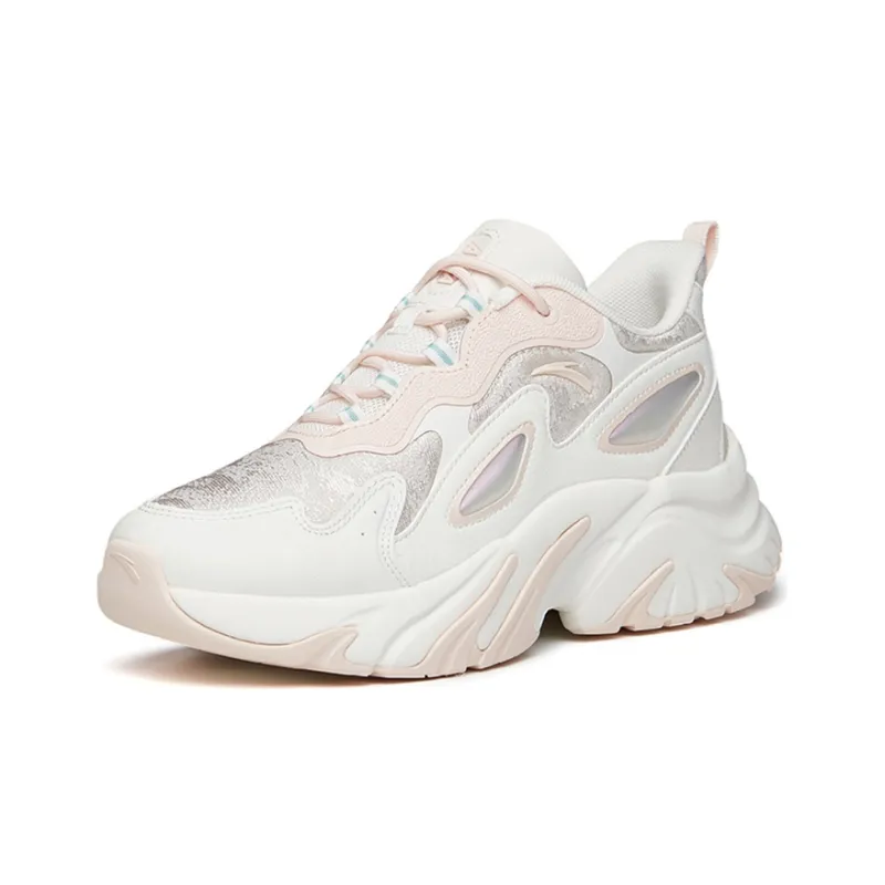 Anta Running Collection BUNNY 4.0 Low Top Running Shoes Women's White Pink-1