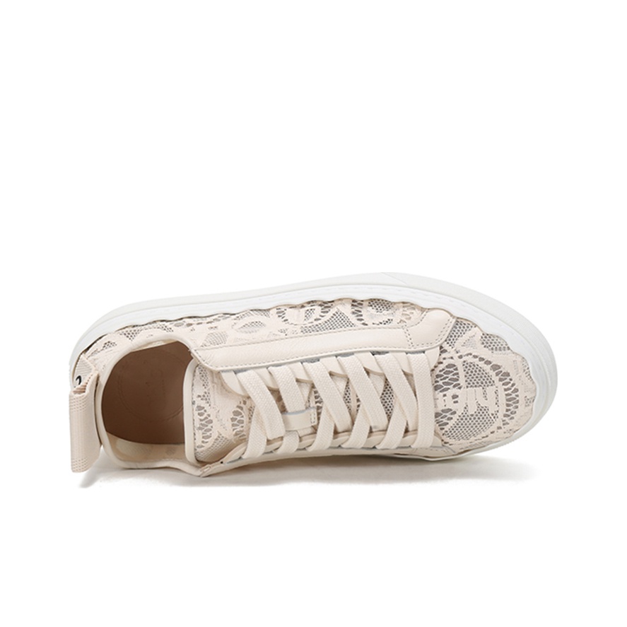 Chloé Lauren Lace-detail Sneakers - POIZON