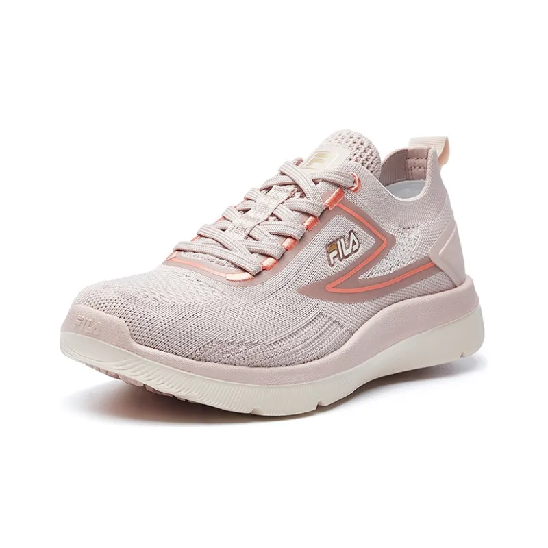FILA Athletics Cushioning Anti-Slip Wear-Resistant Breathability Low-Top Running Shoes Women's Smoke Rose-1
