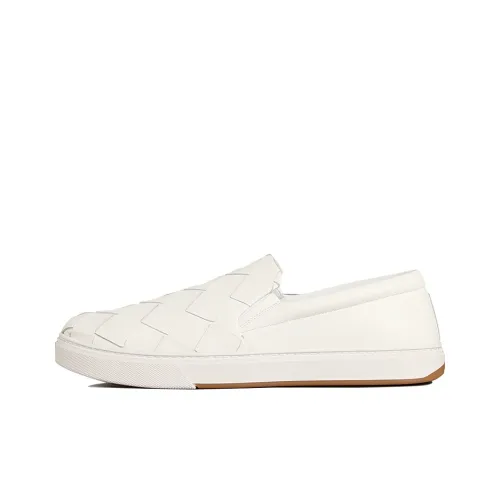 Bottega Veneta Skateboard Shoes Men Low Top White
