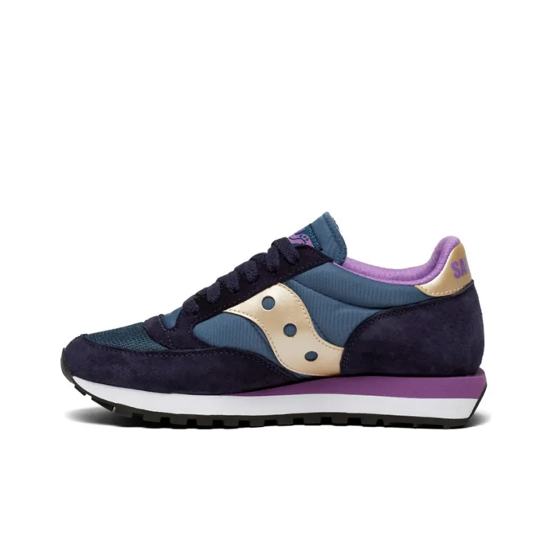 Saucony Jazz Series Running Shoes Women's Low Top Blue/Purple/White/Gold-0