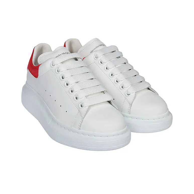 Alexander McQueen Oversized Redtail Low Top Stylish Skateboarding Shoes Women's White Red-2