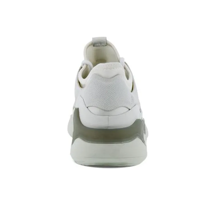 Ecco Shock Absorbers With Abrasion Resistant And Slip Resistant Properties Low Top Running Shoes Women's White-5