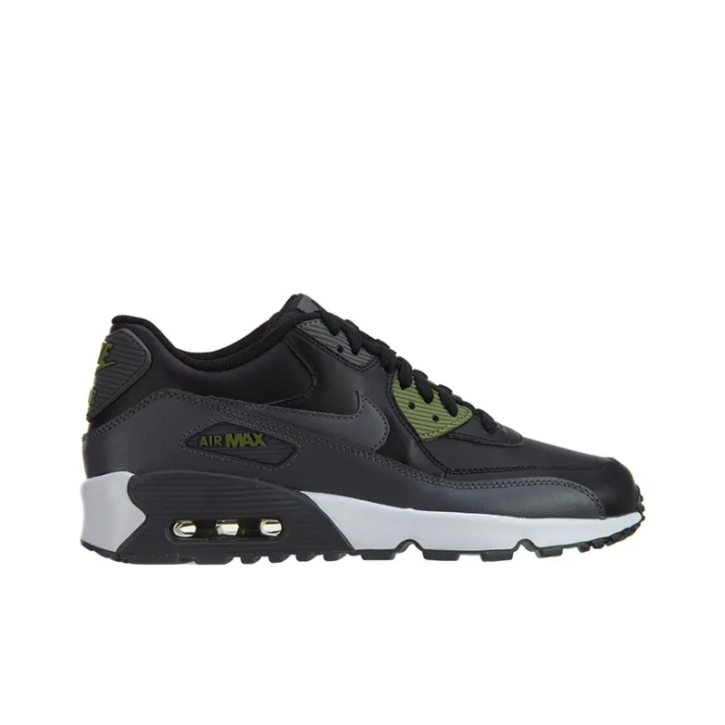 Nike Air Max 90 Ltr Leather 'Black White Green' Gs-1