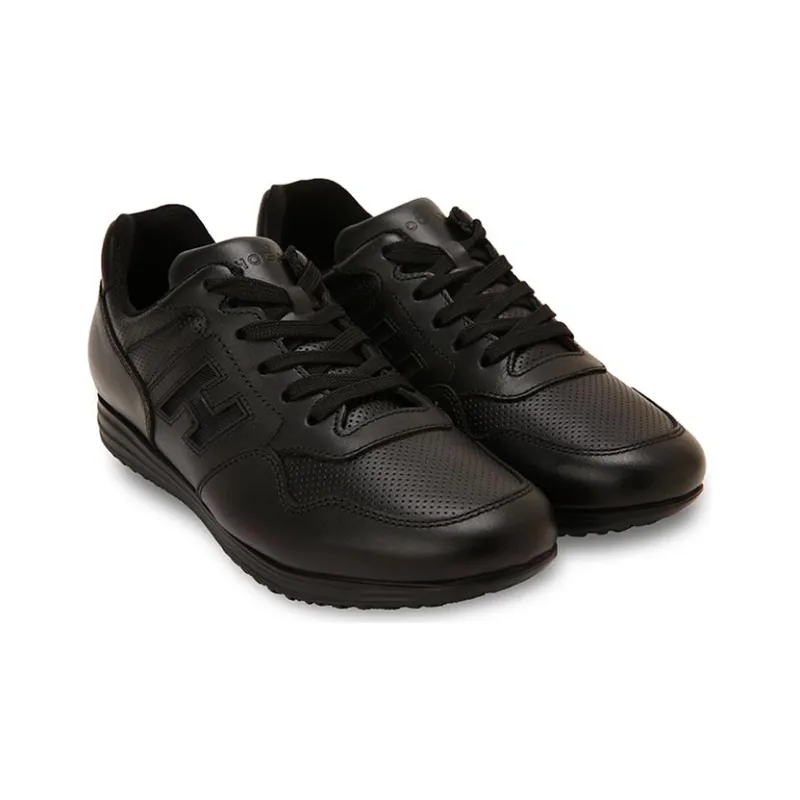 HOGAN Olympia Cushioning Low-Top Casual Shoes Men's Black-2