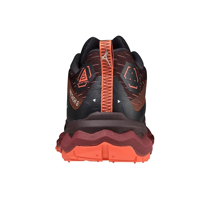 Mizuno Wave Daichi 6 Breathable Low Top Running Shoes Women's Black Red-3