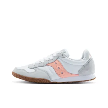 Saucony Bullet Running Shoes Women's Low Top Gray/White/Pink