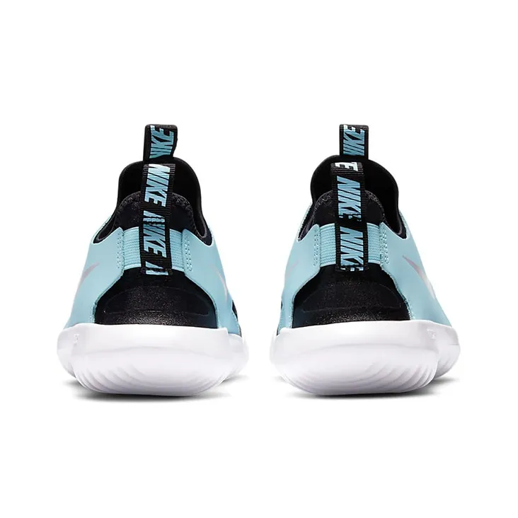 Nike Flex Runner Cushioning Anti-Slip And Wear-Resistant Low-Top Running Shoes GS Blue Black-4