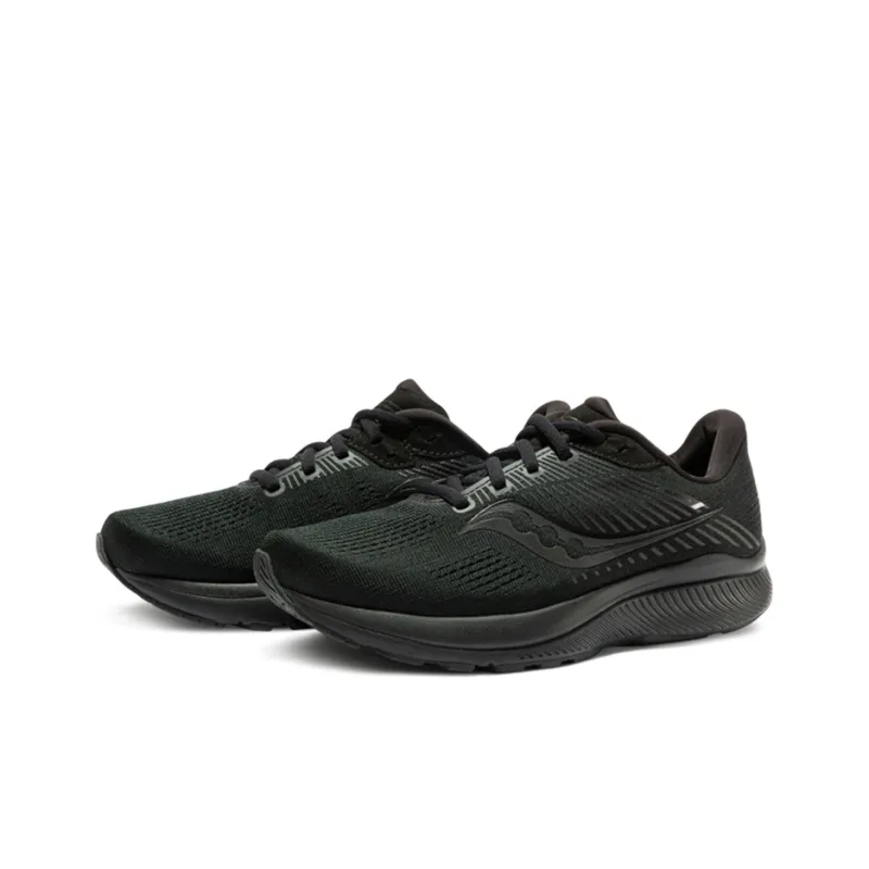 Saucony Guide 14 Cushioned Slip-Resistant Support Low-Top Running Shoes Women's Black-2
