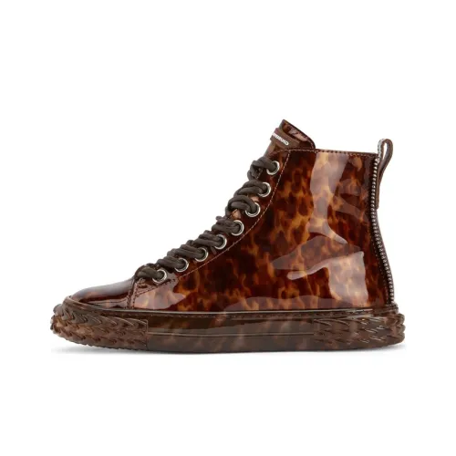 giuseppe zanotti Leopard-print Blabber Sneakers